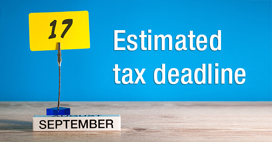 Two of the 2018 estimated tax payment deadlines for individuals have already passed; the third one is coming up very soon. Here’s how to determine if you need to make a payment.