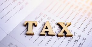 TAX on image of tax return
