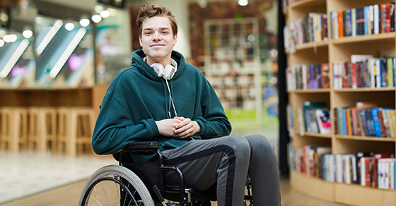 man in wheelchair