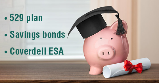 If you’re a parent with a college-bound child, you may want to save with tax-favored vehicles. For example, if used to finance college, eligible families don’t have to report the interest on Series EE U.S. savings bonds for federal tax purposes until the bonds are cashed in. And interest on “qualified” Series EE (and Series I) bonds may be exempt from federal tax if the bond proceeds are used for qualified education expenses. To qualify for the tax exemption, you must purchase bonds in your name (not the child’s) or with your spouse. The proceeds must be used for tuition, fees, etc. and not room and board. The exemption is phased out if your adjusted gross income exceeds certain amounts