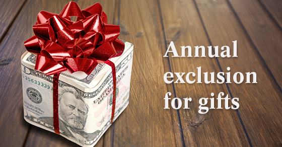 As we approach the end of the year, many people may want to make gifts of cash or stock to their loved ones. By properly using the annual exclusion, gifts can reduce the size of your taxable estate, within generous limits, without triggering any estate or gift tax. The exclusion amount for 2021 is $15,000. The exclusion covers gifts you make to each recipient each year. Therefore, a taxpayer with 3 children can transfer $45,000 every year free of federal gift taxes. If the only gifts made during a year are excluded in this way, there’s no need to file a federal gift tax return. If annual gifts exceed $15,000 per recipient, the first $15,000 is excluded and only the excess is taxable.