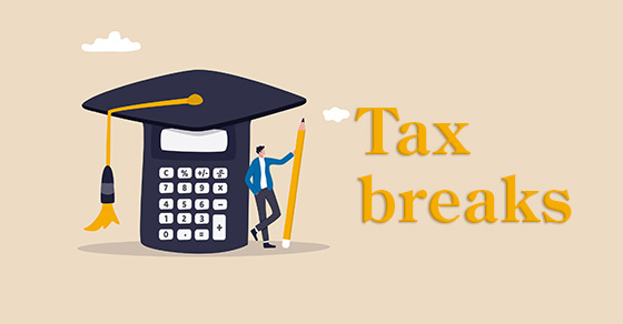 If you have a child or grandchild in college, there are tax breaks you may be able to claim after the child begins attending. For example, you can take the American Opportunity Tax Credit of up to $2,500 per student for the first four years of college, a 100% credit for the first $2,000 in tuition, fees, and books, and a 25% credit for the second $2,000. You can take a Lifetime Learning Credit of up to $2,000 per family for every additional year of college or graduate school — a 20% credit for up to $10,000 in tuition and fees. Both credits are phased out for married joint filers with modified adjusted gross income between $160,000 and $180,000, and for singles between $80,000 and $90,000.