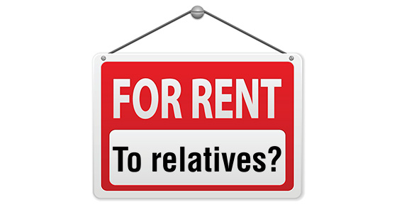 If you rent a home you own to a relative, there may be tax consequences. Renting out a home you own may result in a tax loss for you even if the rental income is more than your operating costs. You’re entitled to a depreciation deduction for your cost of the home (except for the portion allocated to the land). But if your tenant is related to you, special rules and limits may apply. For this purpose, “related” means a spouse, child, grandchild, parent, grandparent or sibling. No limits apply if 1) you rent to a relative who uses it as a principal residence (not just as a second or vacation home) for the year, and 2) it’s rented at fair market rent (not discounted).